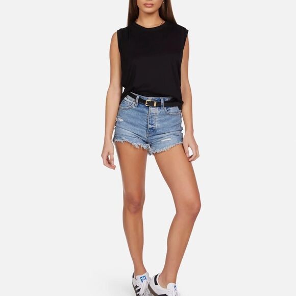 Michael Lauren | Revolve | Black Enzzo Tank Top - Picture 2 of 7